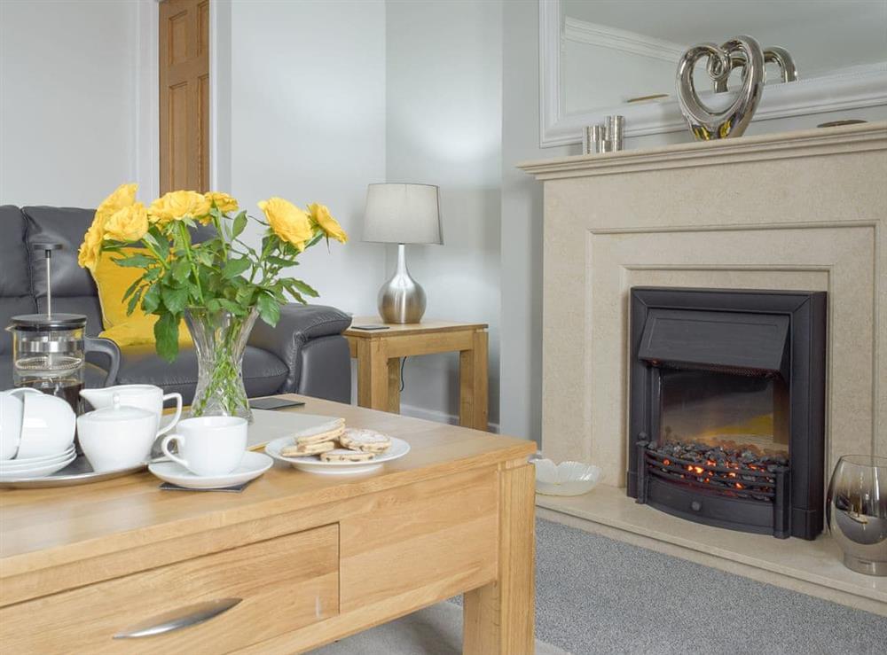 Welcoming living room at Pebble Reach in Amroth, near Saundersfoot, Pembrokeshire, Dyfed