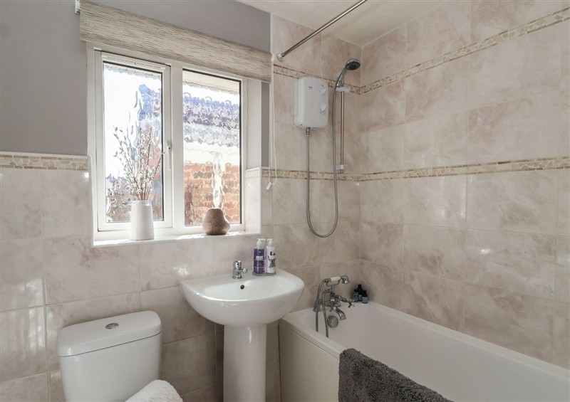 This is the bathroom at Pebble Rock, Harrogate