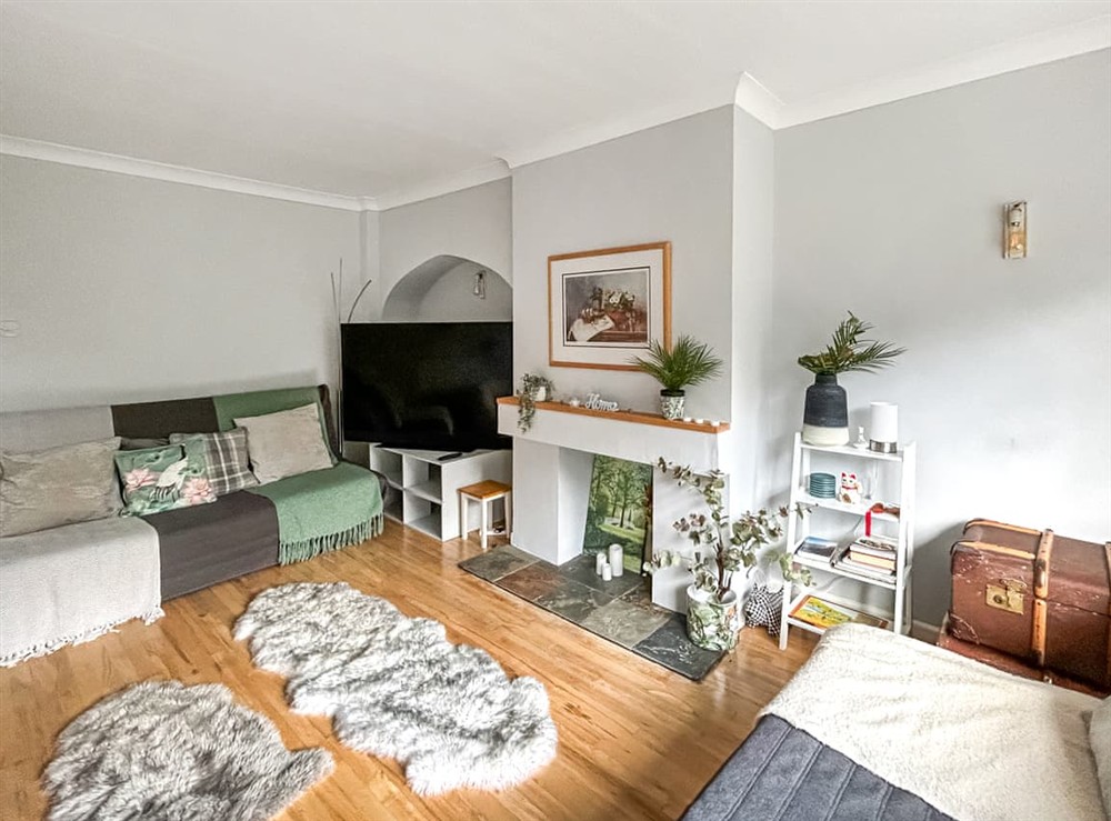 Living area at Pebbles and Prosecco in Hove, Brighton, East Sussex