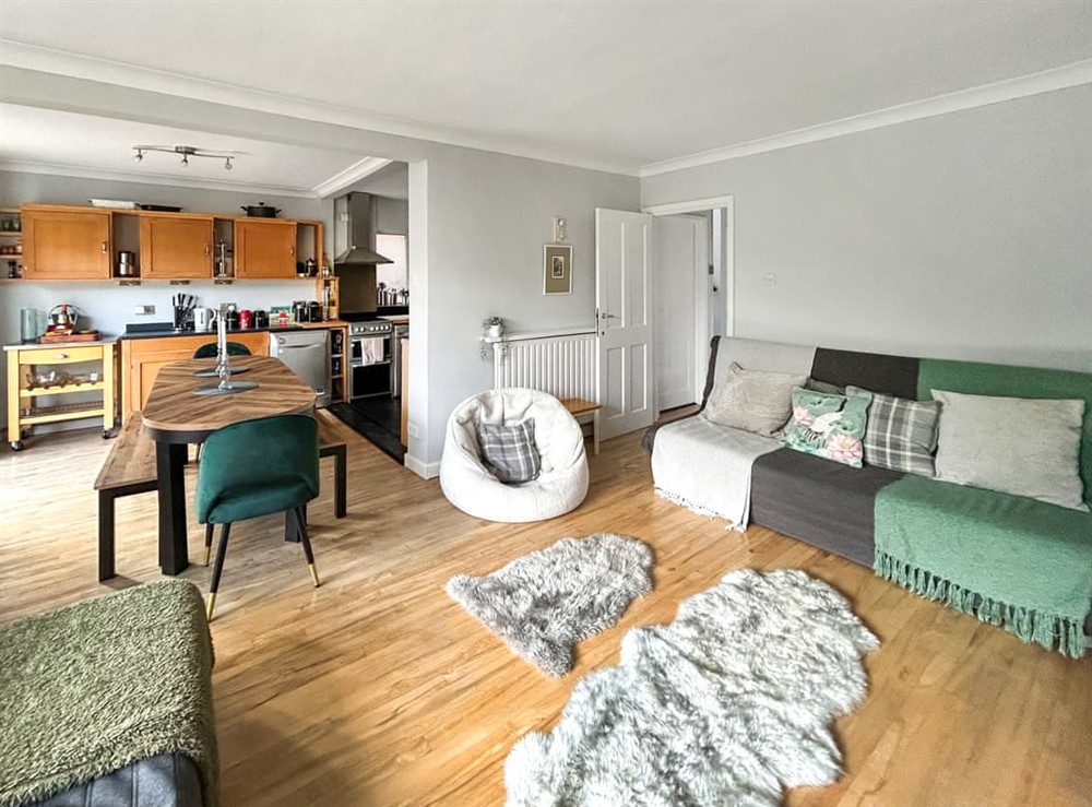 Open plan living space at Pebbles and Prosecco in Hove, Brighton, East Sussex