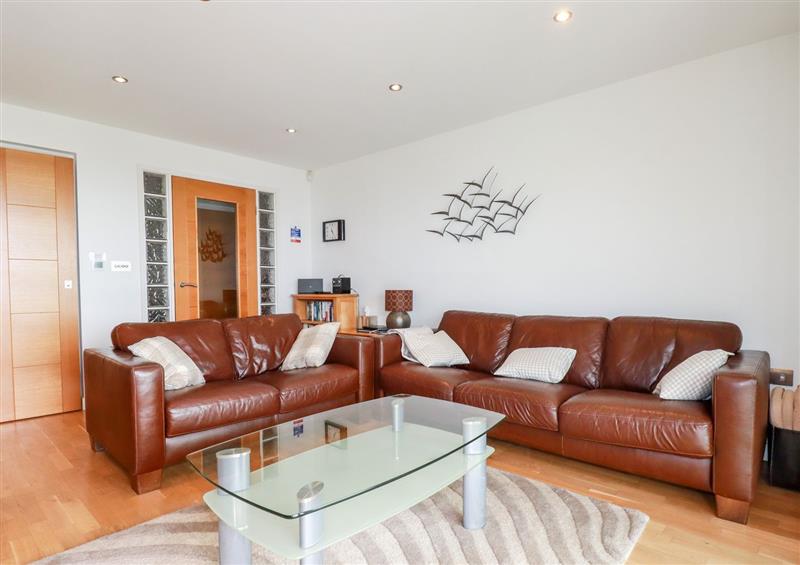 The living area at Pebbles, Downderry