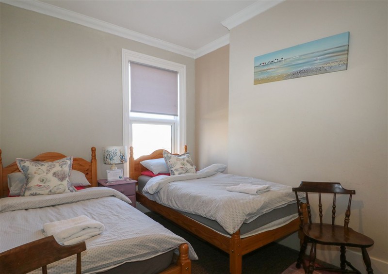 One of the bedrooms at Pebbles, Eastbourne