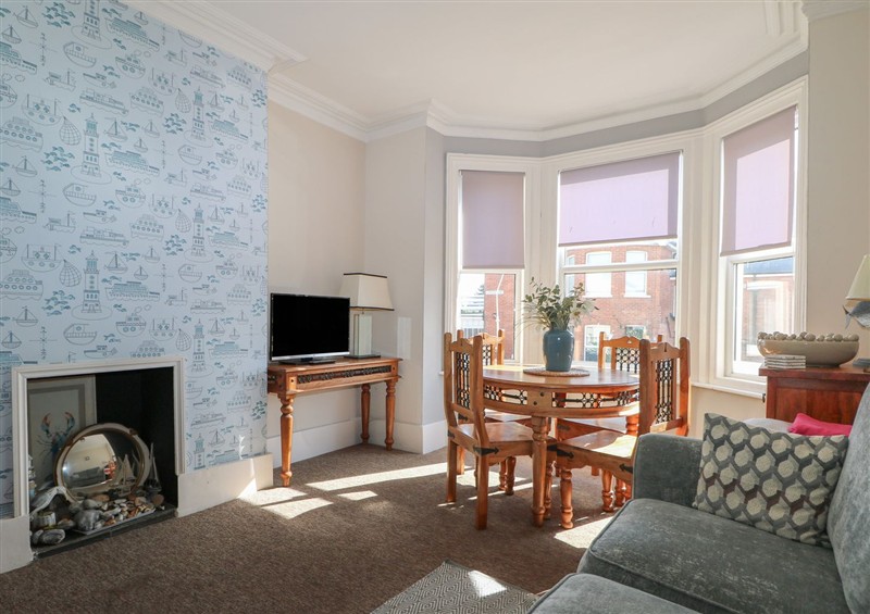 The living room at Pebbles, Eastbourne