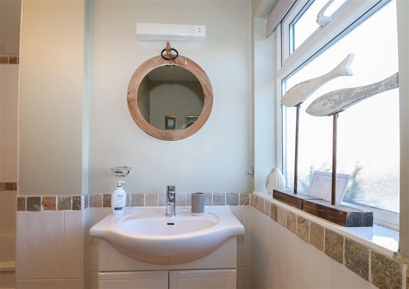 This is the bathroom at Pebbles, Eastbourne
