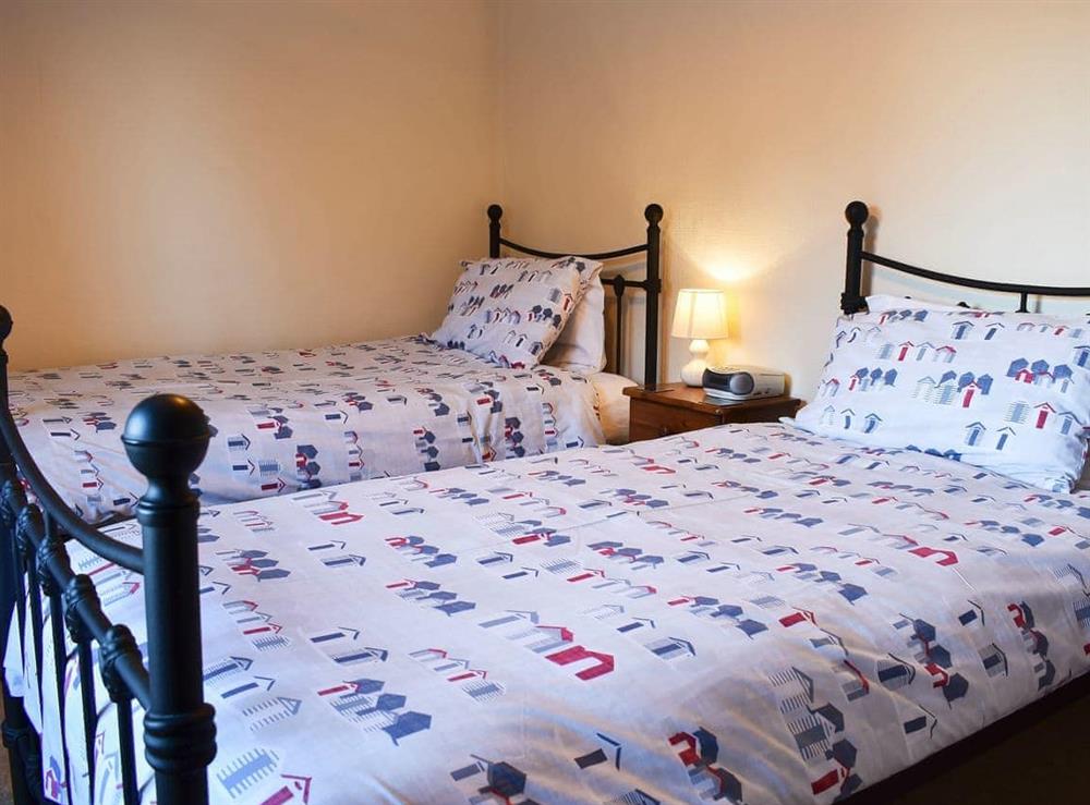 Twin bedroom at Pebbles in Portland, Dorset