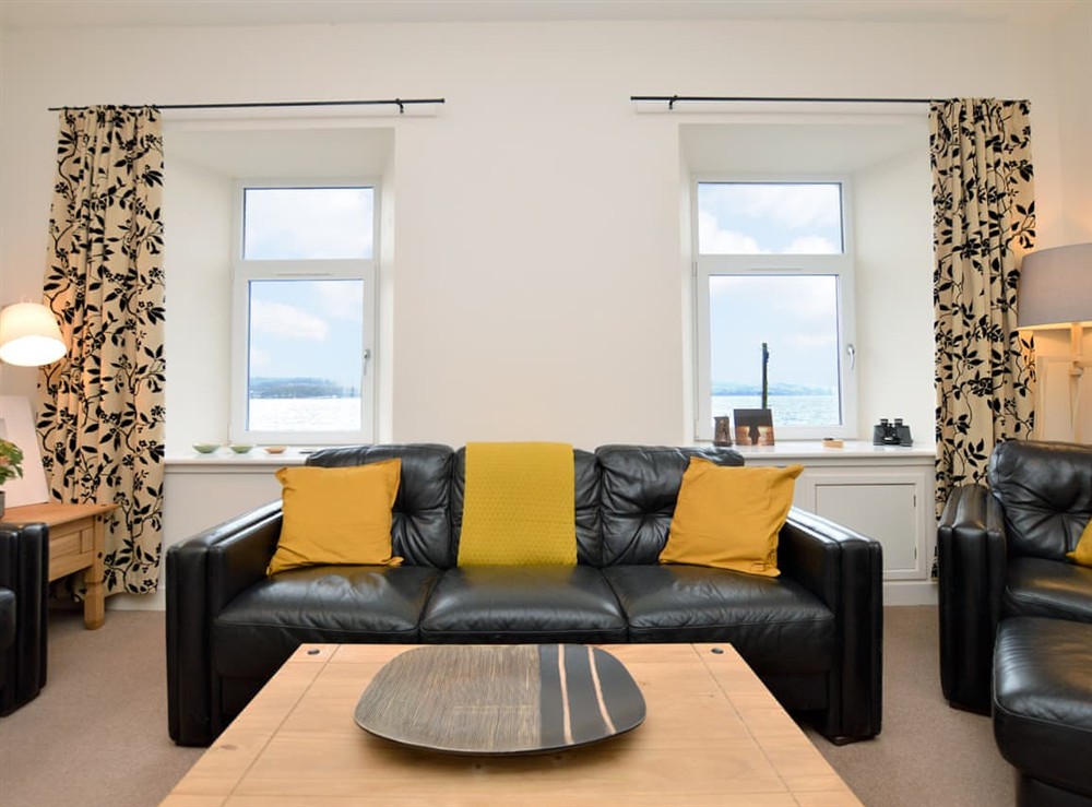 Living room at Pedals and Paddles in Inellan, near Dunnon, Argyll