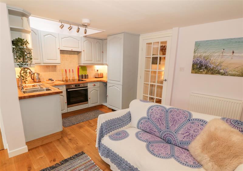 Relax in the living area at Pedlars Pack, Moelfre