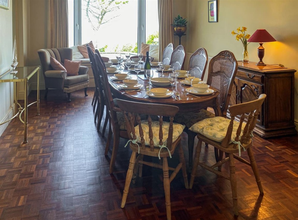 Dining Area at Pedn-Y-Ke in Mullion, Cornwall