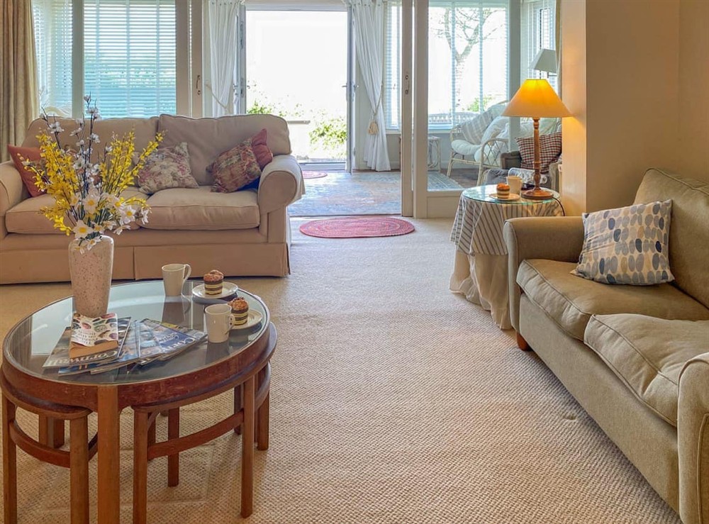 Living area at Pedn-Y-Ke in Mullion, Cornwall