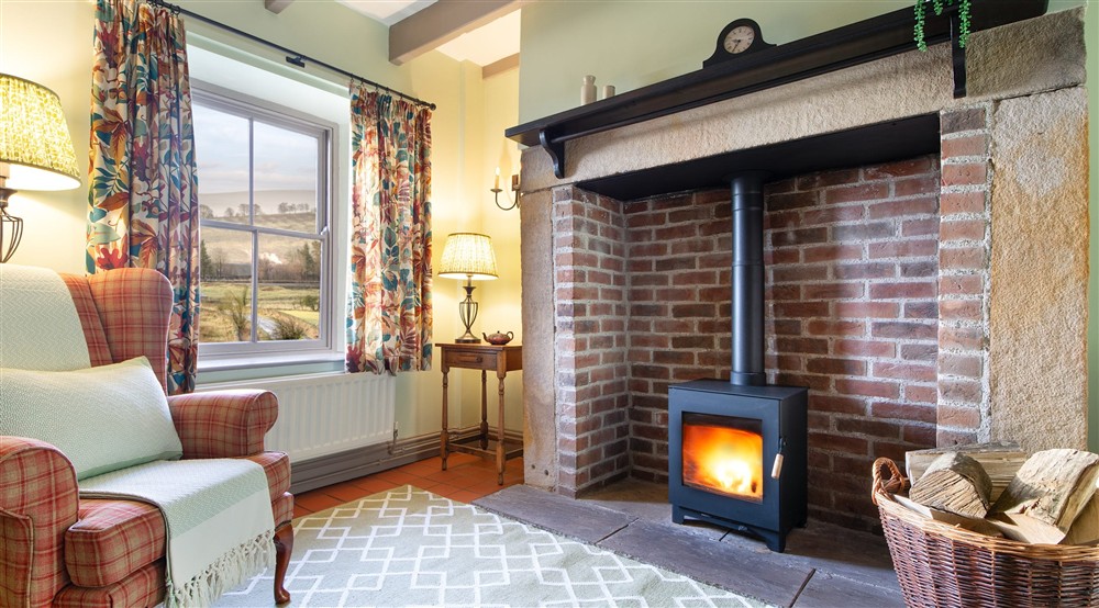 A corner of the sitting room at Peel Cottage in Hexham, Northumberland