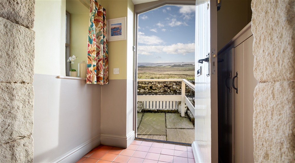 The entrance hall at Peel Cottage in Hexham, Northumberland