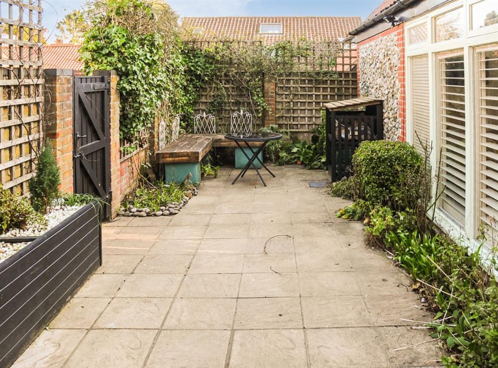 Outdoor area at Peggs Yard in Aylsham, Norfolk