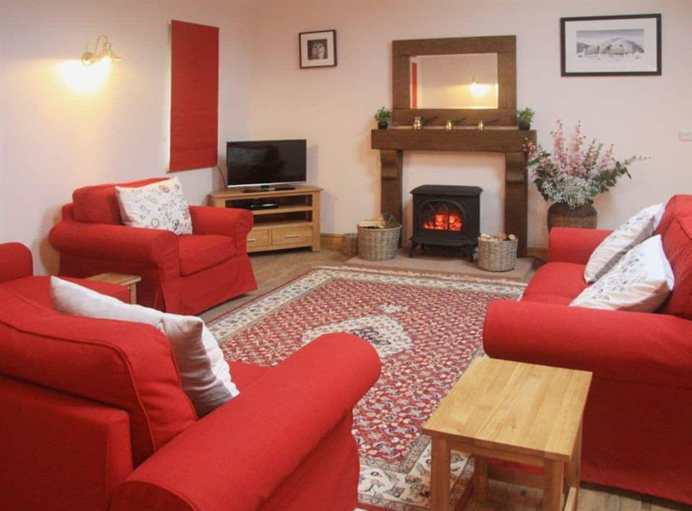 Spacious living room at Peggys Barn in Mallerstang, near Kirkby Stephen, Cumbria
