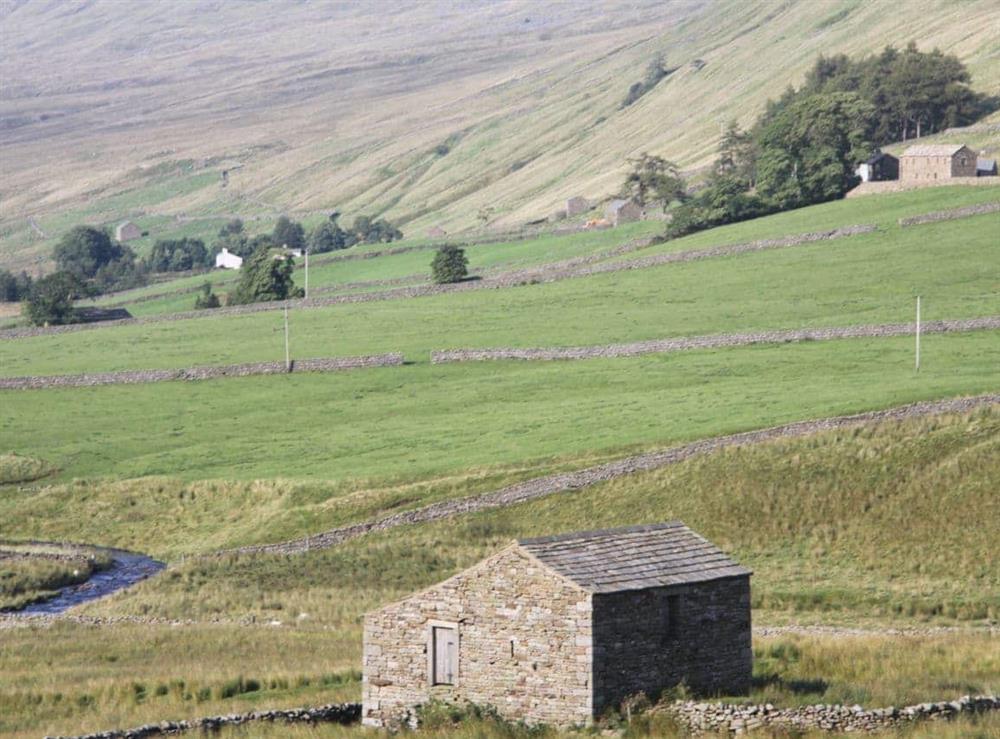 Wonderful views down the unspoilt Mallerstang valley at Peggys Barn in Mallerstang, near Kirkby Stephen, Cumbria