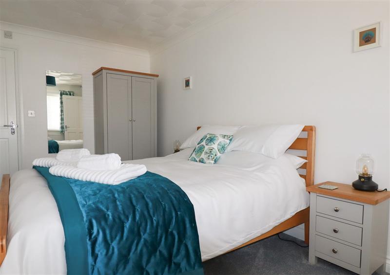 One of the bedrooms at Pelagos, Bude