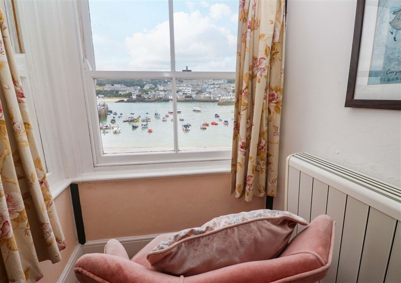This is a bedroom at Pelican Cottage, St Ives