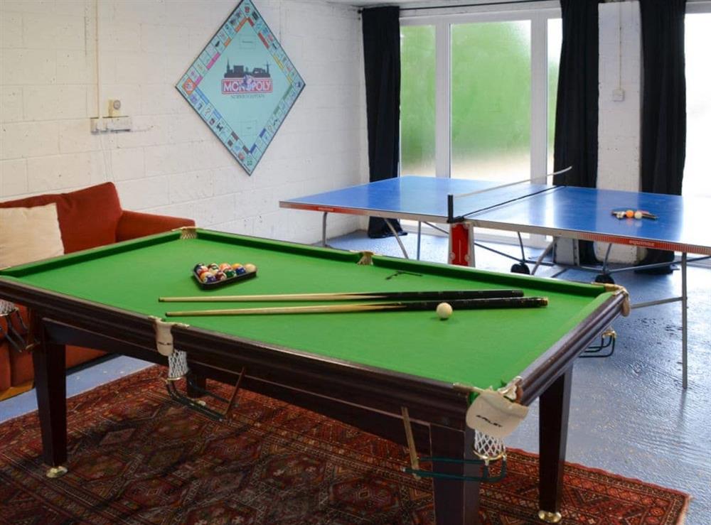 Entertaining games room at Pembroke House in Happisburgh, Norfolk