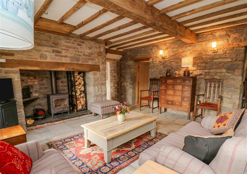 This is the living room at Pen Bont Home Farm, Upper Chapel near Builth Wells