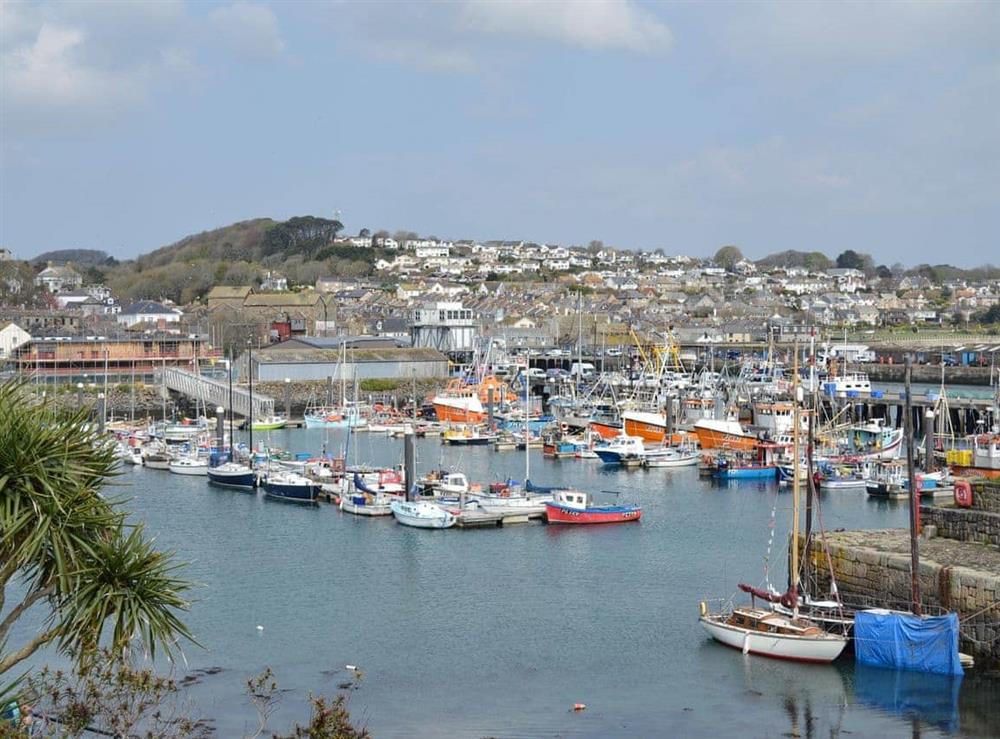 Magnificent view across the harbour at Pen Camneves in Newlyn, near Penzance, Cornwall