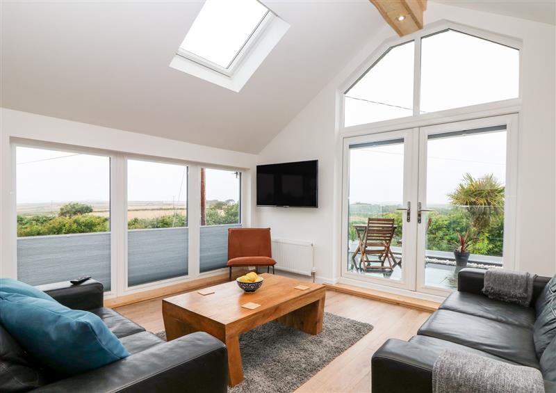 This is the living room at Pen Chy, Porthleven