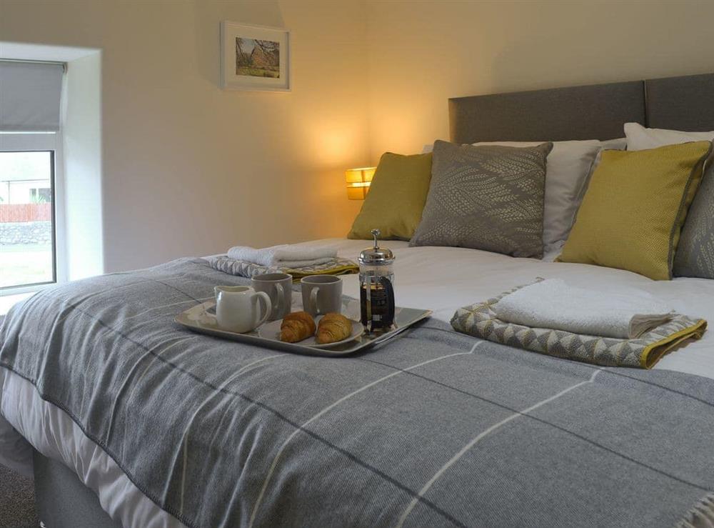 Double bedroom at Pen Parc in Bryncrug, near Tywyn, Gwynedd