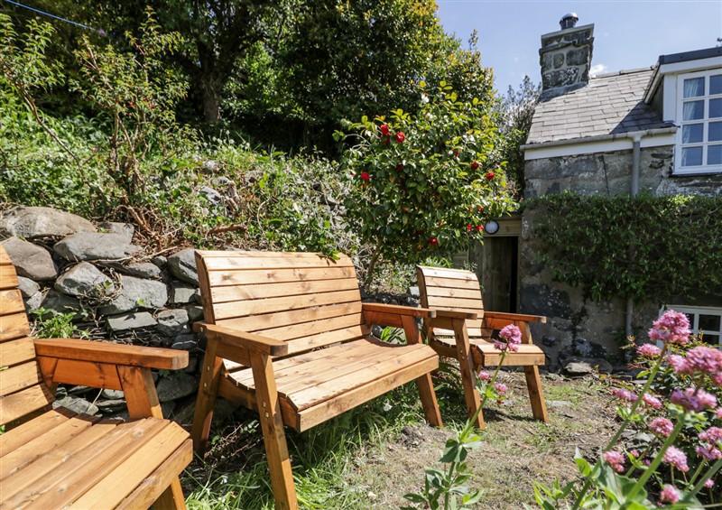 This is the garden at Pen Y Bryn Bach, Harlech