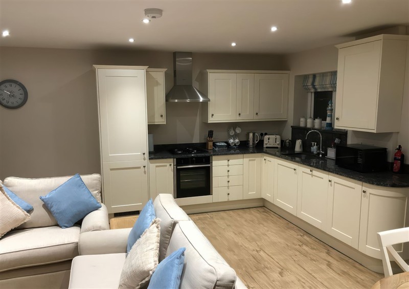 This is the kitchen at Pen Y Ffrith Lodge, Prestatyn