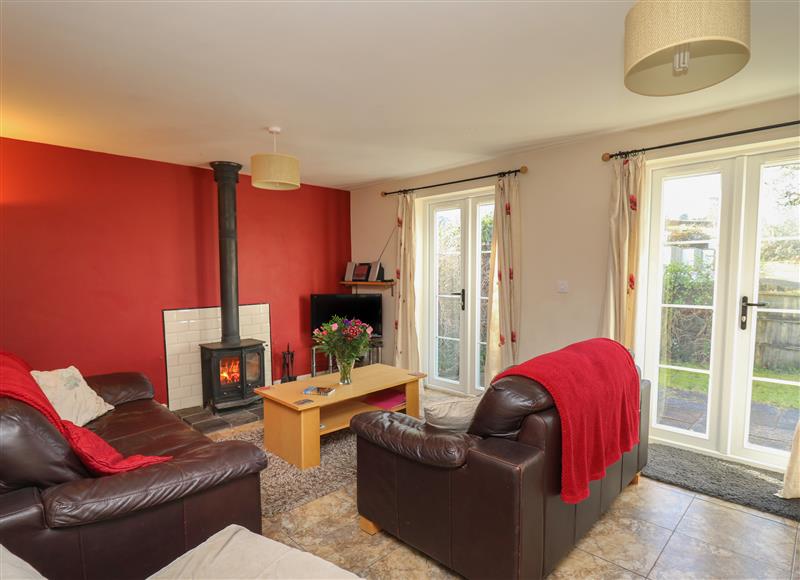 This is the living room at Penally, Llangrannog