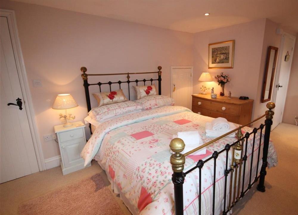 Pretty master bedroom at Penberthy Barn in St Ives