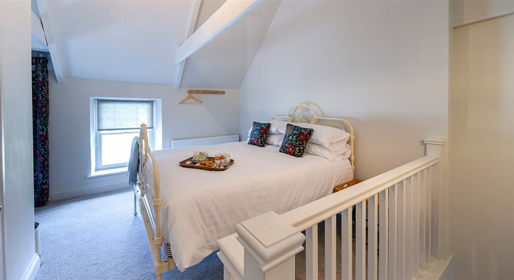 The double bedroom at Penbryn Cottage in Llandysul, Mid Wales