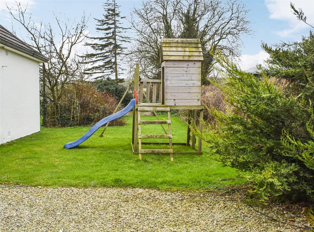 Children’s play area at Pendavey Lodge in Sladebridge, near Wadebridge, Cornwall