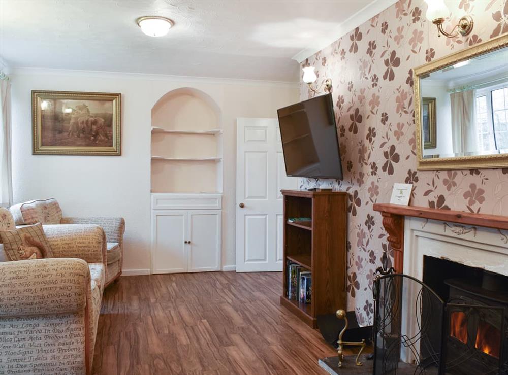 Living room at Pendavey Lodge in Sladebridge, near Wadebridge, Cornwall