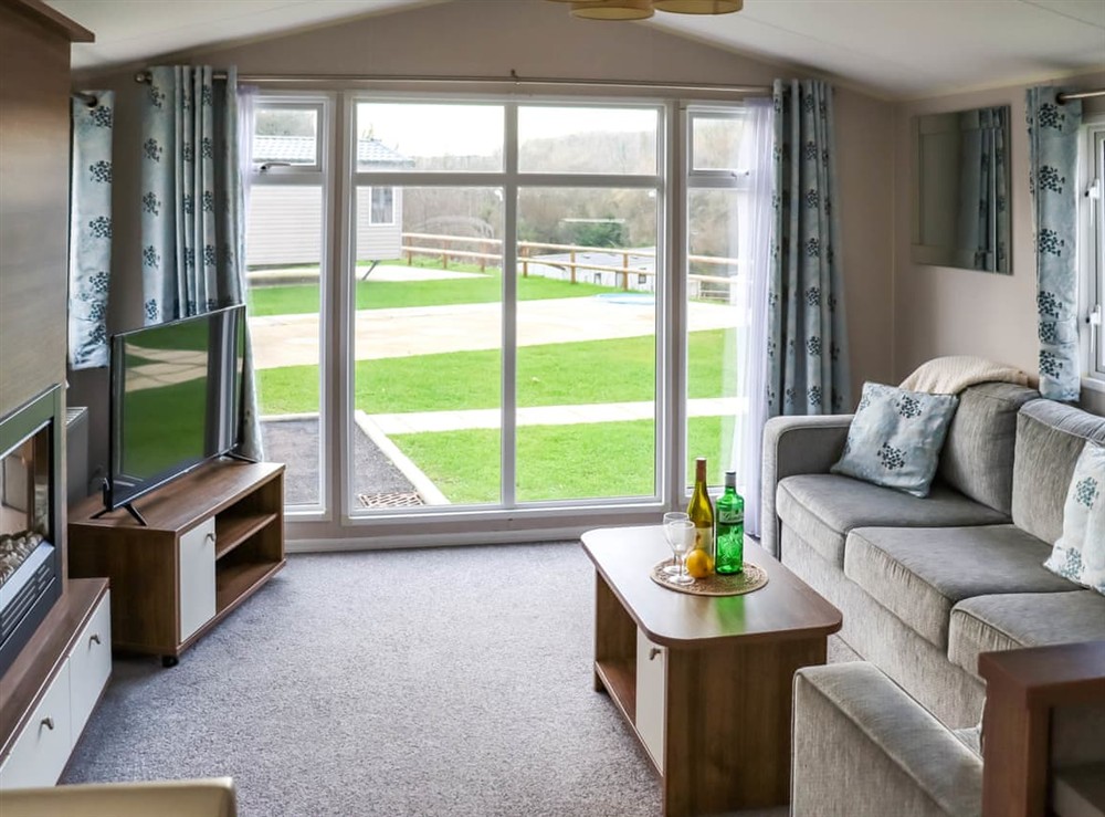 Open plan living space at Birch 1, 