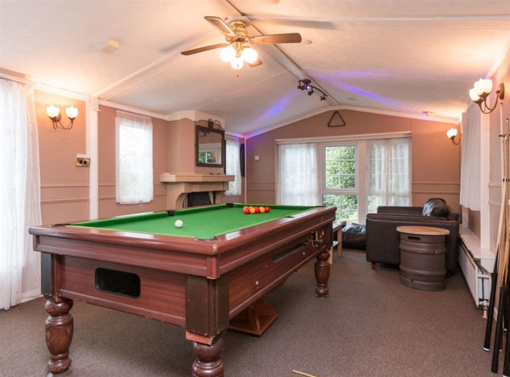 Games room at Pendine Manor in Pendine, near Laugharne, Dyfed