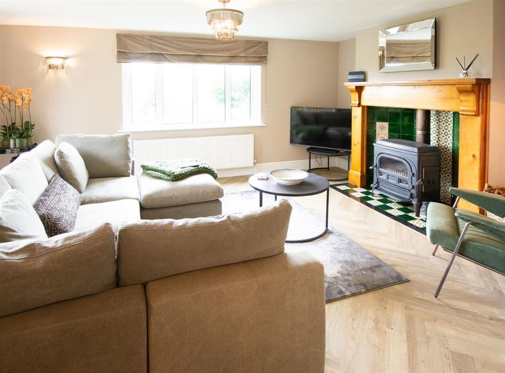 Living room at Pendle Hill Farm in Newchurch-in-Pendle, Lancashire