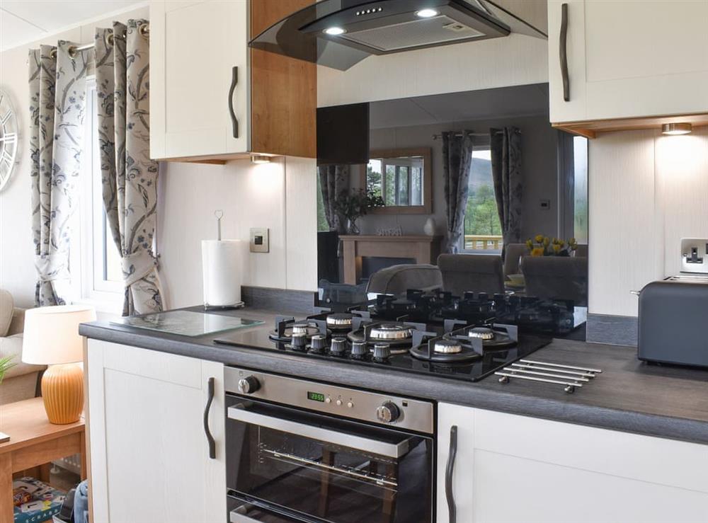 Kitchen area at Lodge Two at Pendle View, 