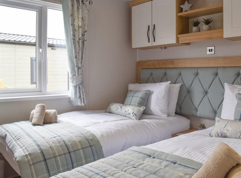 Twin bedroom at Lodge Two at Pendle View, 