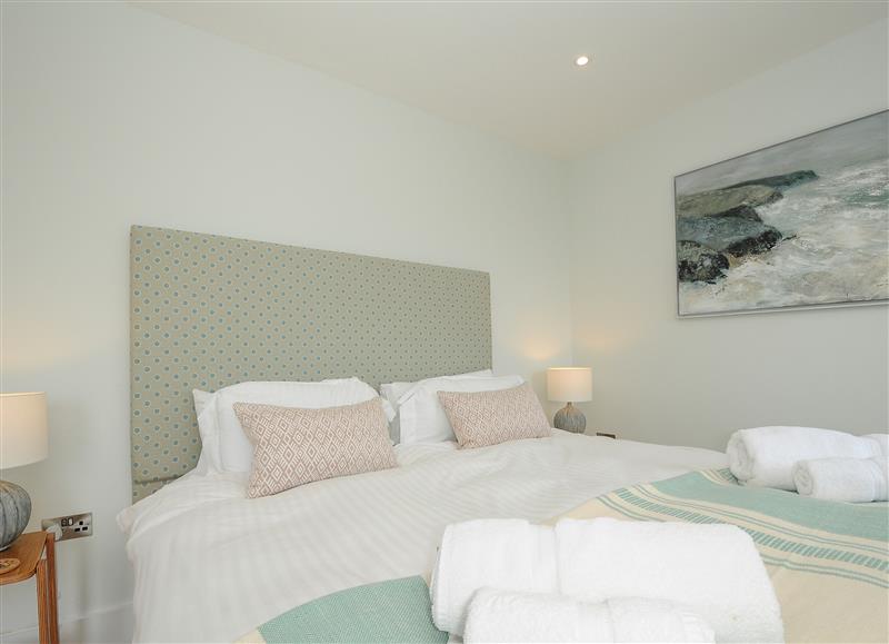 One of the bedrooms at Pendower Cottage, Porthgwarra