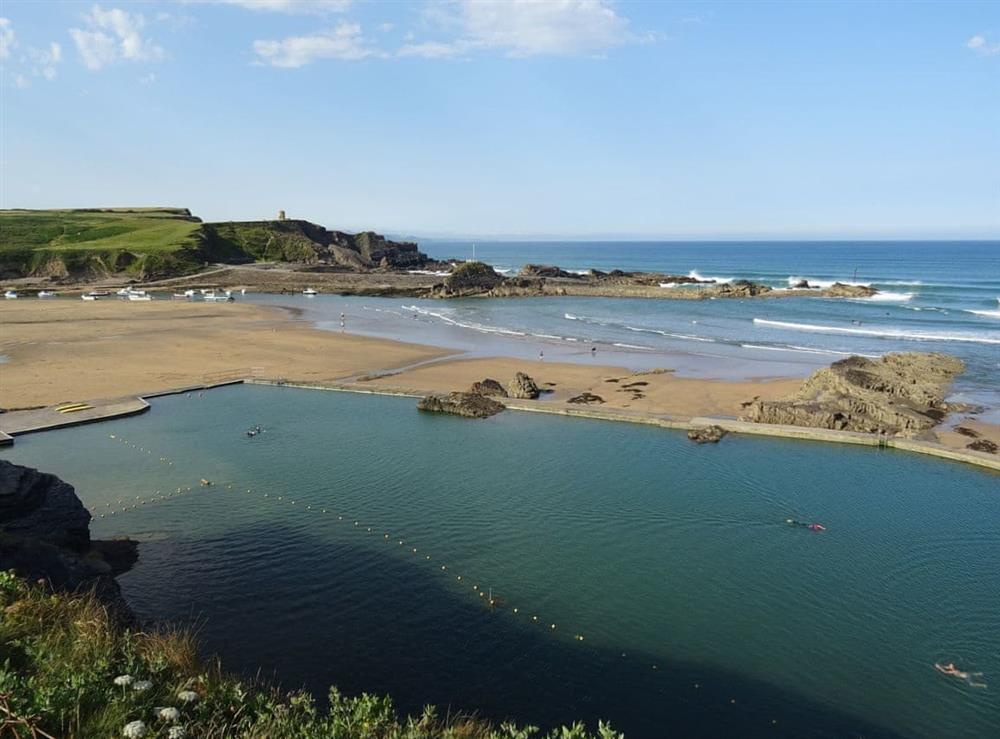 Beautiful local coastline at Penfound Country Cottage in Poundstock, near Bude, Cornwall