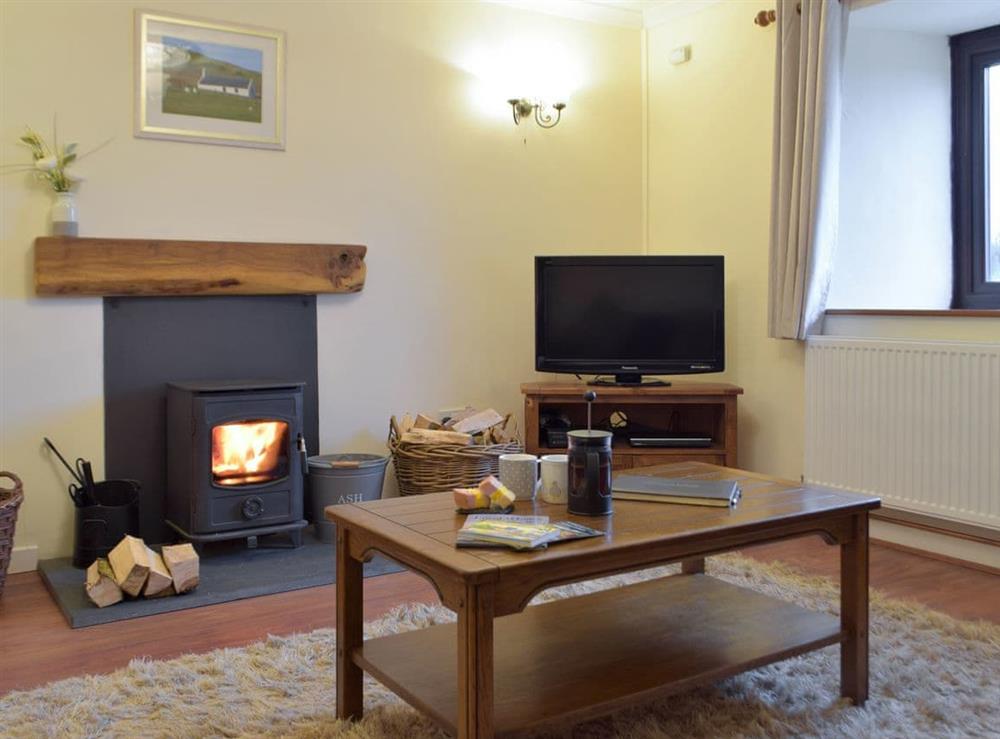 Living area at Pengelli Cottage in Eglwyswrw, near Crymych, Dyfed