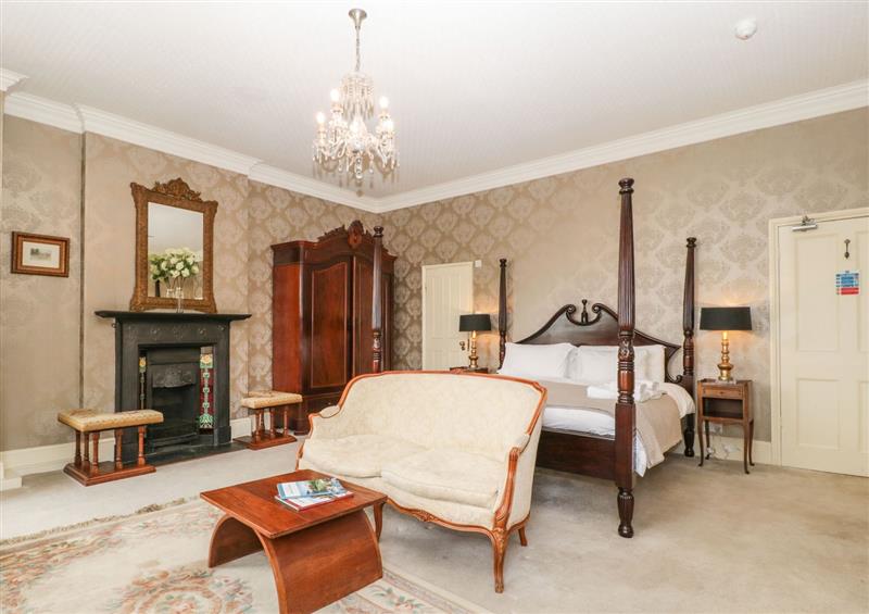 One of the 11 bedrooms at Pengethley Manor House, Peterstow