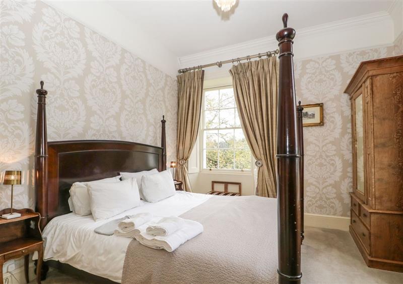 One of the bedrooms at Pengethley Manor House, Peterstow