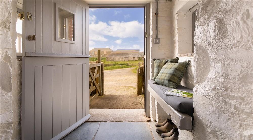 The porch at Pengirt in Polzeath, Cornwall