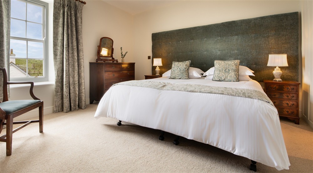 The second double bedroom at Pengirt in Polzeath, Cornwall