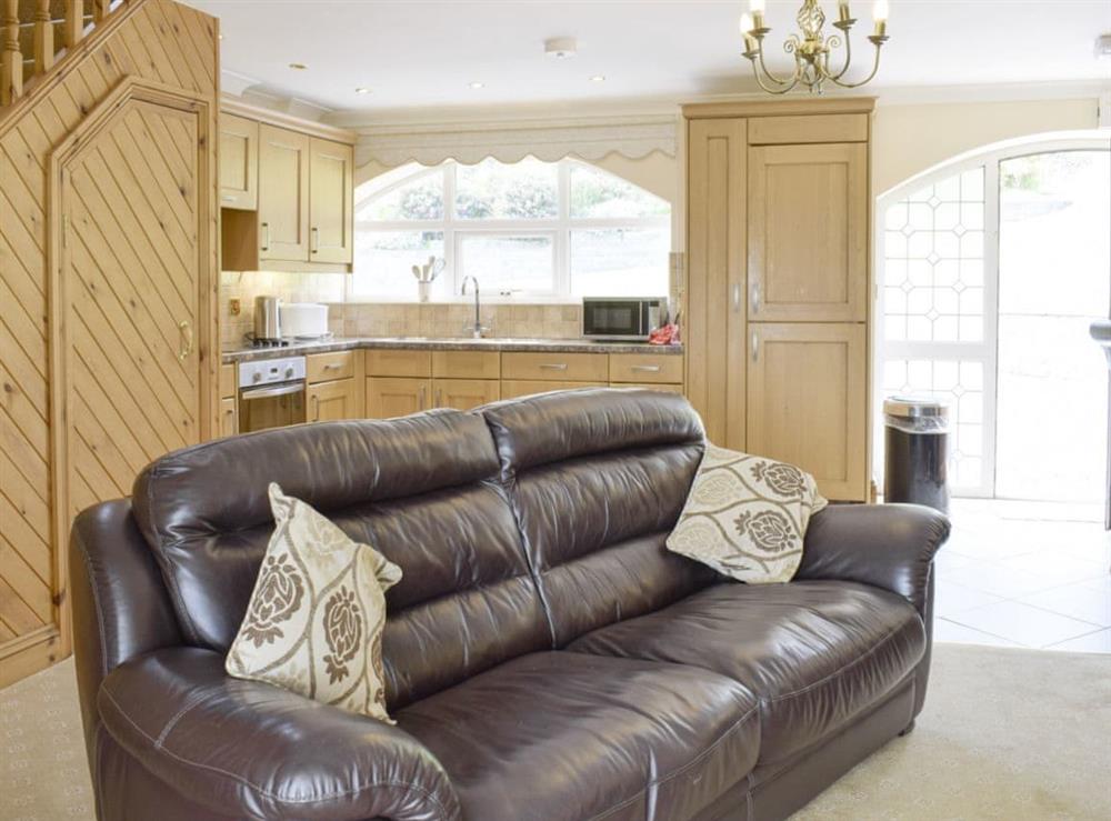 Comfy seating within living area at No 1 Pengraig Draw, 