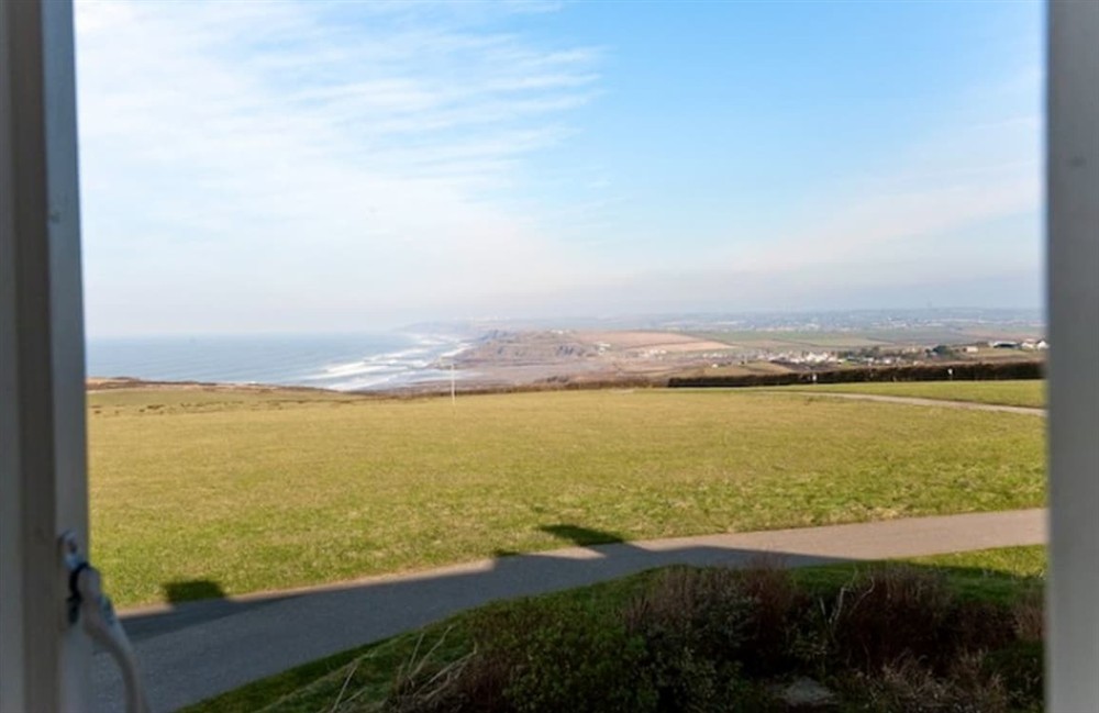 Outdoor area at Penhalt Farm Apartment in Widemouth Bay, Cornwall