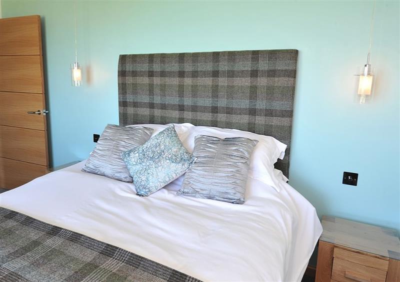 One of the bedrooms at Peninsula Cottage, Stornoway