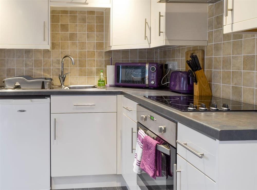 Well-equipped fitted kitchen at Penlon in Pwllheli, Gwynedd