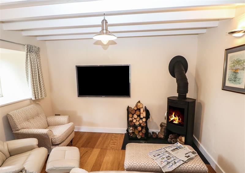 Relax in the living area at Penmarlam Quay Cottage, Fowey