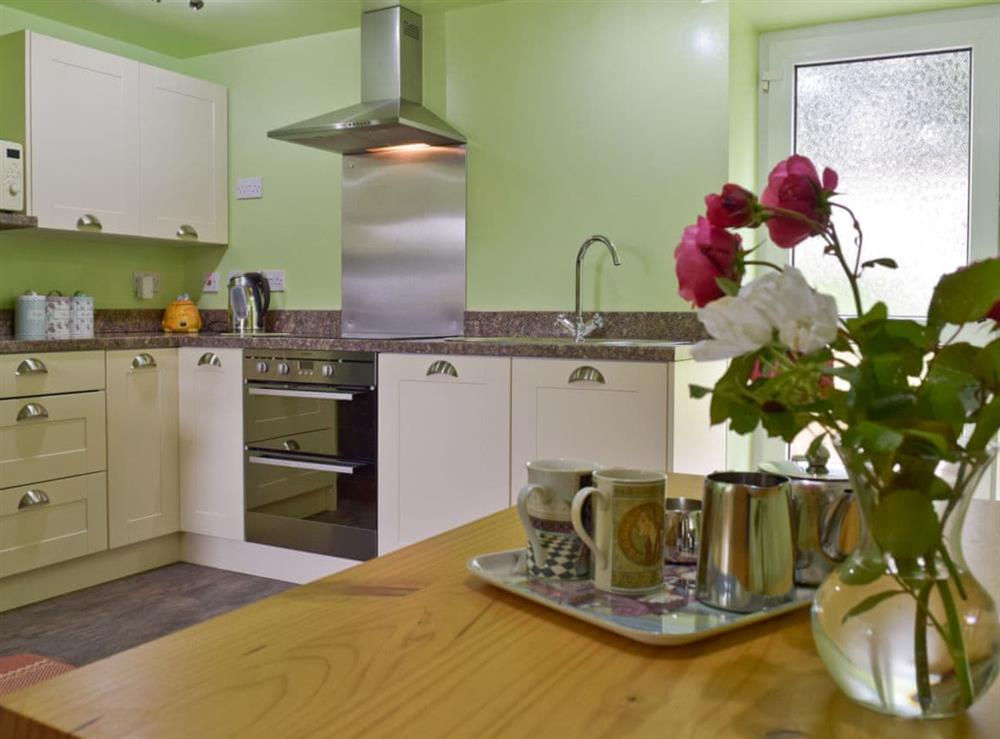 Kitchen dining area at Penmorgan in near Narberth, Dyfed